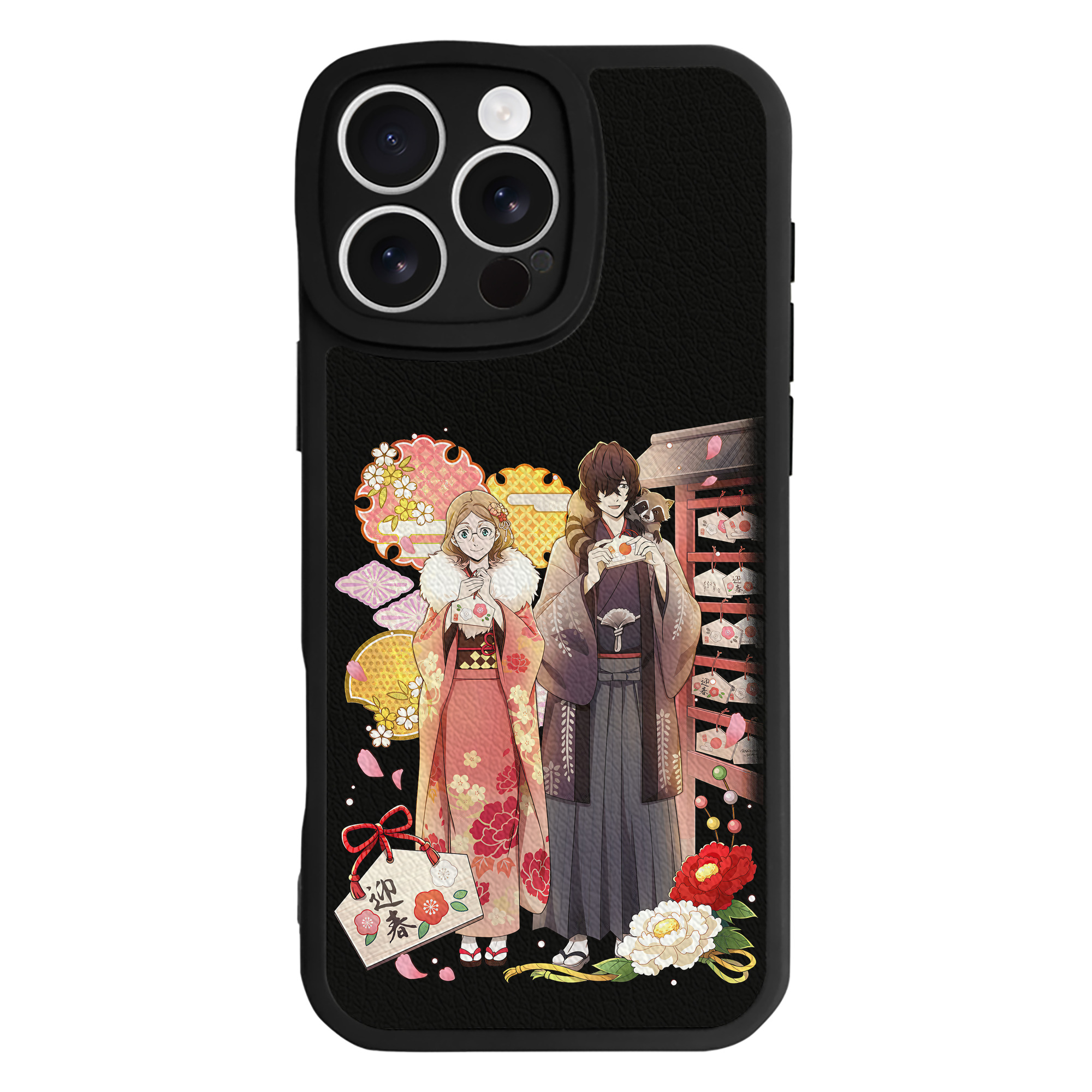 （画像用） 文豪ストレイドッグス Bungo Stray Dogs 【iPhone 16シリーズ対応】シリコンスマホケース（レザー調） 材質：シリコン